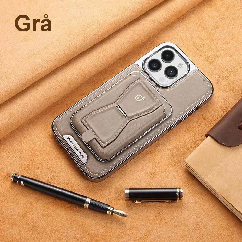 iPhone-läderfodral med korthållare