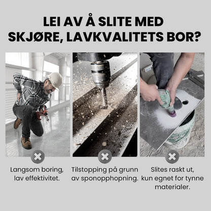 🔥2026 Hot Sale🔥Hög kvalitet 4-Flute Serrated Eccentric Drill Bit Set