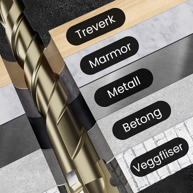 🔥2026 Hot Sale🔥Hög kvalitet 4-Flute Serrated Eccentric Drill Bit Set