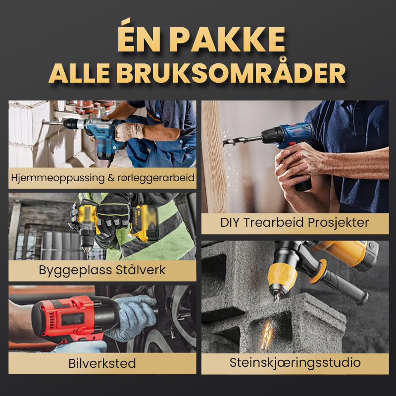 🔥2026 Hot Sale🔥Hög kvalitet 4-Flute Serrated Eccentric Drill Bit Set