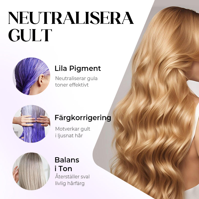 Anti-gulnande lila hårmask 💜 Säg adjö till röda höjdpunkter! 💜