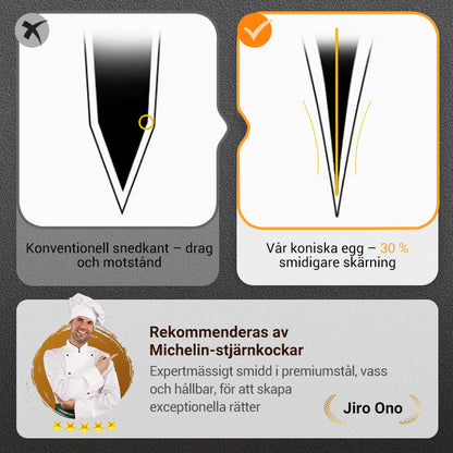 Darth Vader Ultra Sharp 🔥 Aldrig flis eller fläck Professionell kökskniv 💥