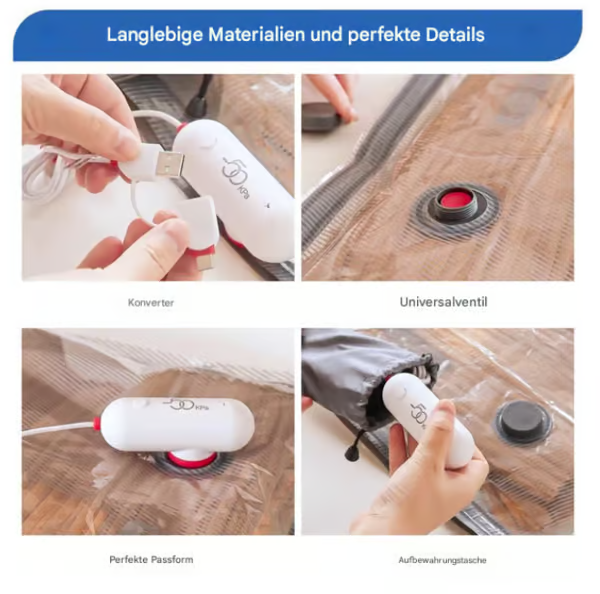 ⏰2026 Nyheter 80% rabatt Begränsad tid🔥USB Elektrisk Vakuumkompressionspåse - Spara utrymme och resa lätt!