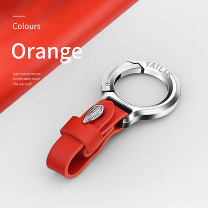 Lyxig Läder Bilnyckelring