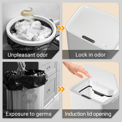 🔥🔥2026 Ny Hot Sale- Intelligent Sensor papperskorg med lock