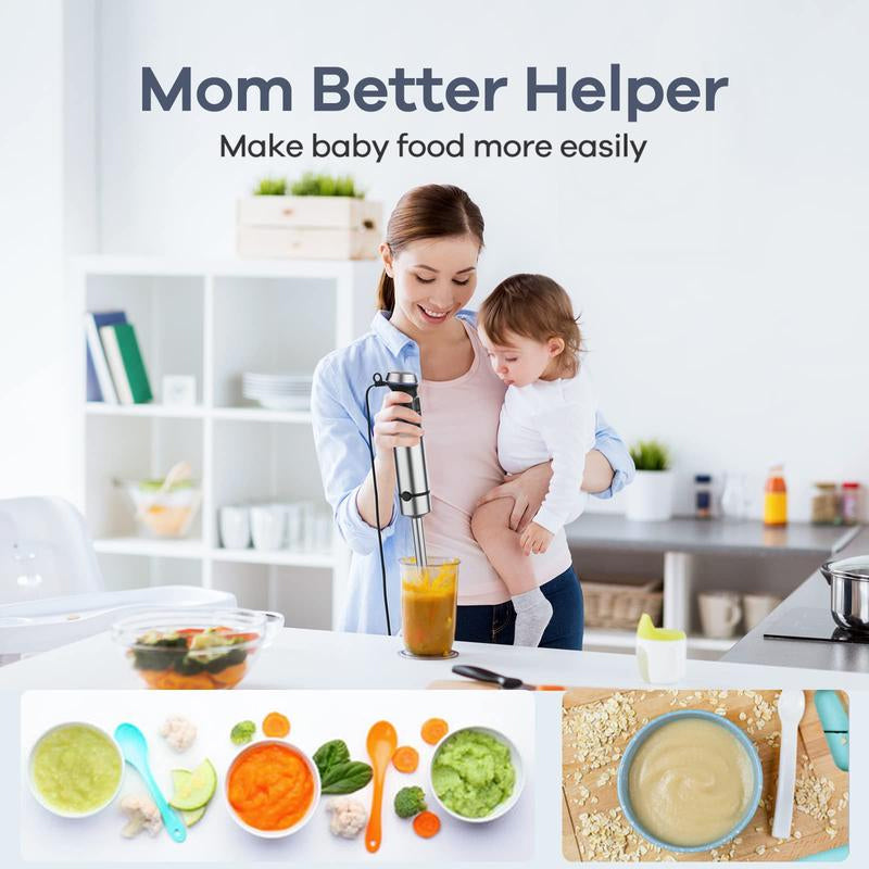 🔥Ny lansering av populära artiklar🔥4-i-1 1000W handhållen stavmixer för nedsänkning🎉