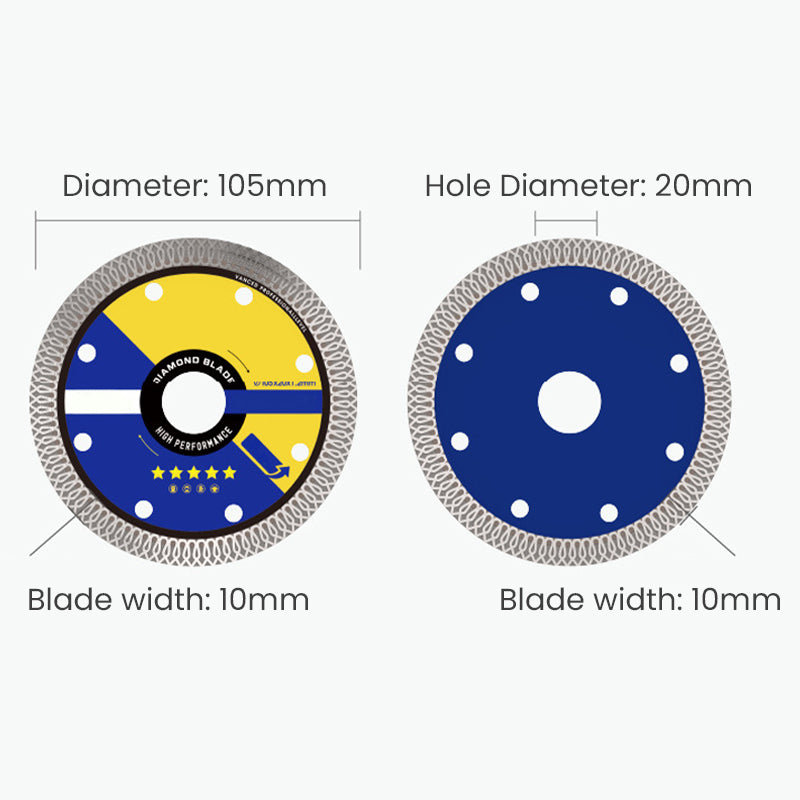 Framgångsrika kapskivor för superfina keramiska plattor