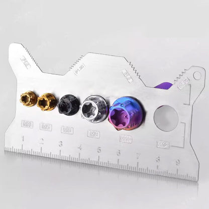 🔥Begränsad tid 24 timmar💥Hot Sale 58% rabatt🎉 Rostfritt stål dubbelsidig bultmätare kort  Framgång!