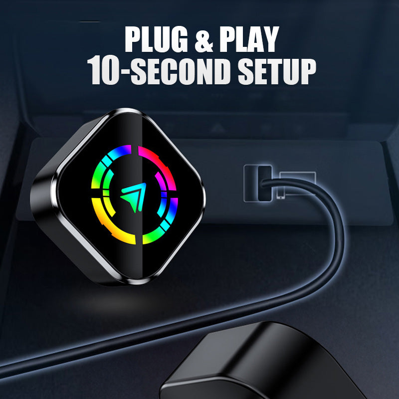 2-i-1 trådlös adapter för iPhone och Android Auto