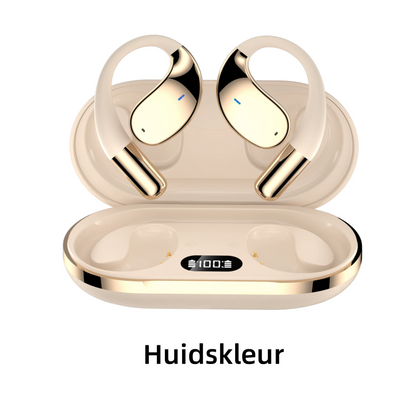 🎧✨ Trådlösa Öppna Öronshörlurar med LED-display