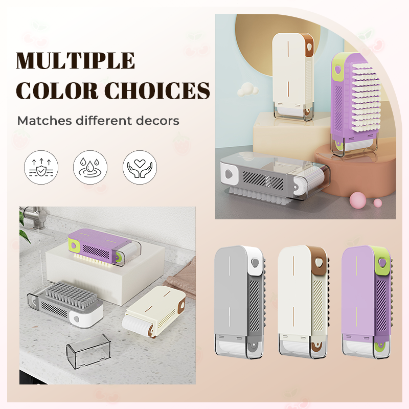 Multifunktionell tvålbox med skrubbfunktion och förvaringsdispenser