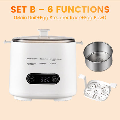 🎁2026 Ny design🥚✨Mini multifunktionell äggkokare med smart touchpanel
