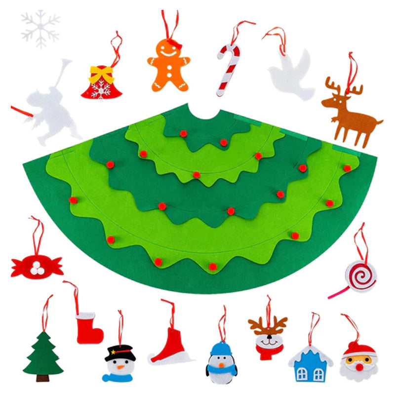 🔥Julrea – upp till 50 % rabatt🎅DIY filt 3D julgran för småbarn